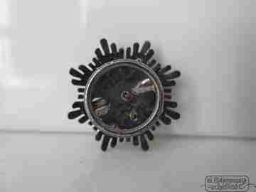 Lapel emblem. Naval merit. Vermeil. Enamel. 1960. Cross