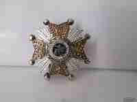 Lapel emblem. Silver. Military perseverance award. 1960