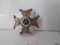 Lapel emblem. Silver. Military perseverance award. 1960