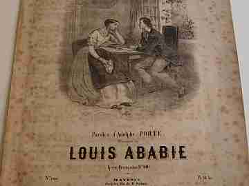 Las hojas muertas. 1890. Louis Abadie. Mayence. Bruselas. 3 Págs. Porte