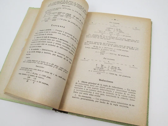 Lecciones de Aritmética. Libro del Alumno. Editorial Dalmáu Carles. Tapas duras. 1962