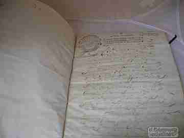 Legajo manuscrito Obrapía de Pobres. Año 1692. Sello de 68 maravedíes