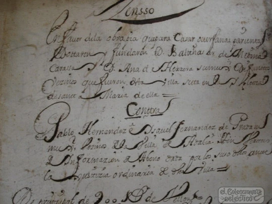 Legajo manuscrito Obrapía Huérfanas Año 1711. Sellos maravedíes