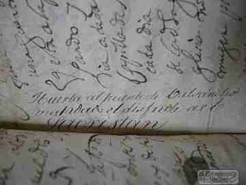 Legajo manuscrito Testamento y Codicilo Año 1644. Firmas. Valladolid