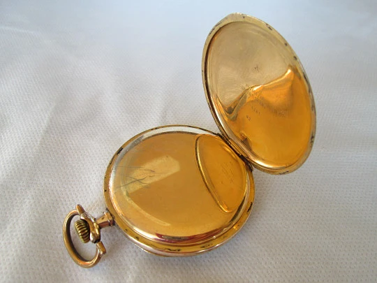 Legisa chronometer. Gold plated. Stem-wind. Porcelain dial. Circa 1930's