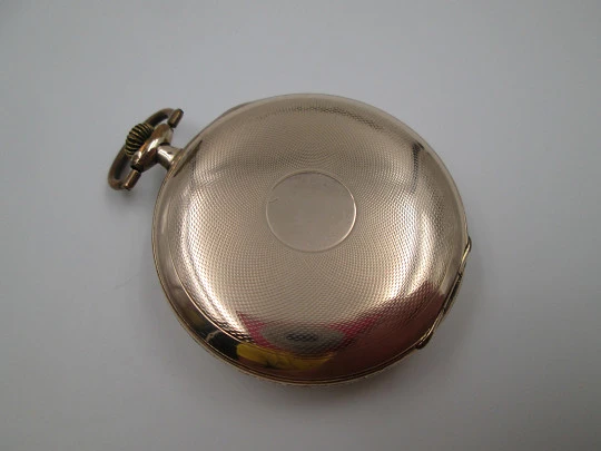 Legisa chronometer. Gold plated. Stem-wind. Porcelain dial. Circa 1930's