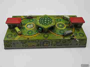 Leningrad Metal Works. Gas & Bus station. Cars. Wind up. Tinplate