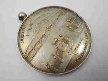 Leopold II King of Belgium silver medal. Won Contest. Anderlecht, 1902