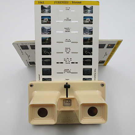 Lestrade Simplex Stereoscope Viewer Cream Plastic 1950s
