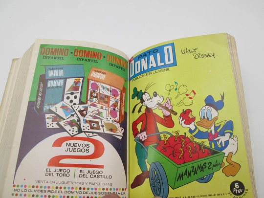 Libro con 18 historietas a color del Pato Donald. Tapas duras. Tomo 4. Walt Disney