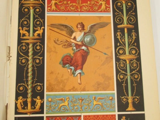 Libro de arte. 170 láminas. Grabados de ornamentos. Cartoné. 1920