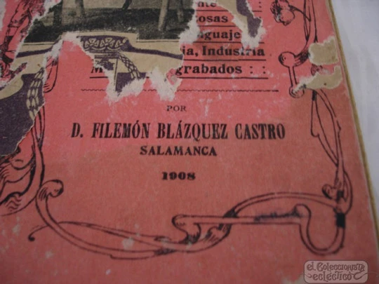 Libro de escuela. Ortografía. 1916. Grabados negro. Ya sé escribir