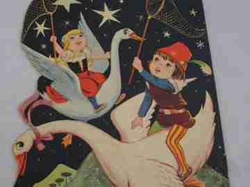 Libro infantil troquelado. 1961. Toray. Cazadores de estrellas