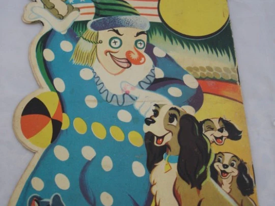 Libro infantil troquelado. El circo. 1958. Walt Disney. Toray