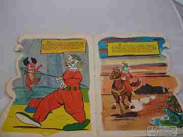 Libro infantil troquelado. El circo. 1958. Walt Disney. Toray