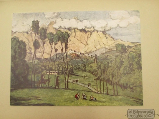 Libro / portafolios arte. Hans Thoma. Seemann. 1920. Láminas a color