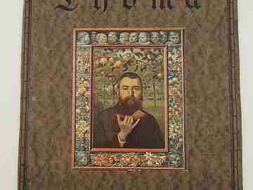 Libro / portafolios arte. Hans Thoma. Seemann. 1920. Láminas a color