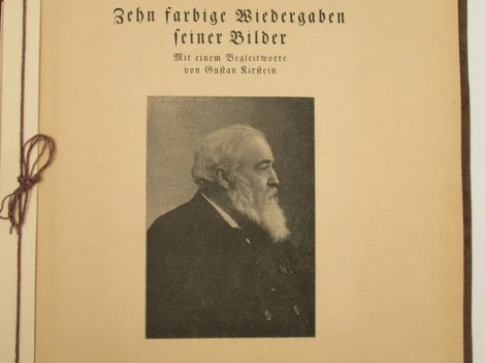 Libro / portafolios arte. Hans Thoma. Seemann. 1920. Láminas a color