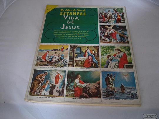 Life of Jesus pictures. Novaro-Mexico. 48 colour stickers. 1958