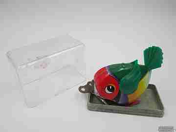 Lilo bird. Tinplate & plastic. Lehmann. Western Germany. 1960's. Box
