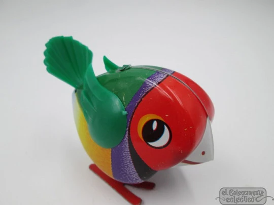 Lilo bird. Tinplate & plastic. Lehmann. Western Germany. 1960's. Box