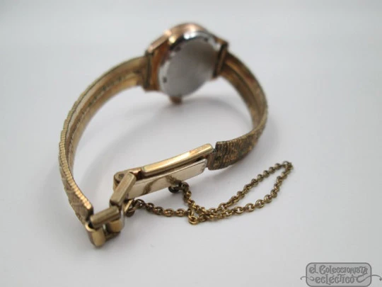 Lip. Steel & gold plated. Manual wind. Woman. France. 1950's
