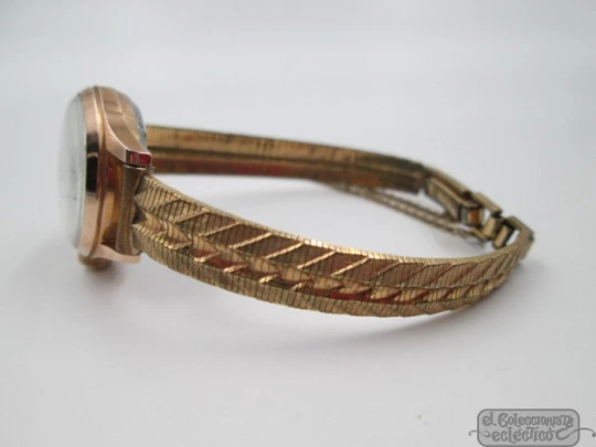 Lip. Steel & gold plated. Manual wind. Woman. France. 1950's