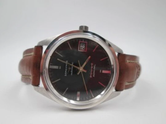 Longines Admiral 5 estrellas. Acero inoxidable. Automático. Fecha. 1960