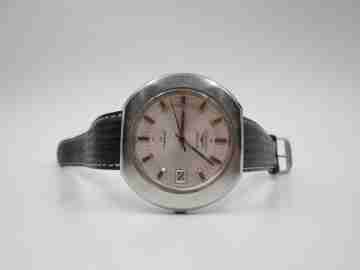Longines Admiral HF. Steel. Date. Automatic. 1969. Swiss. Strap