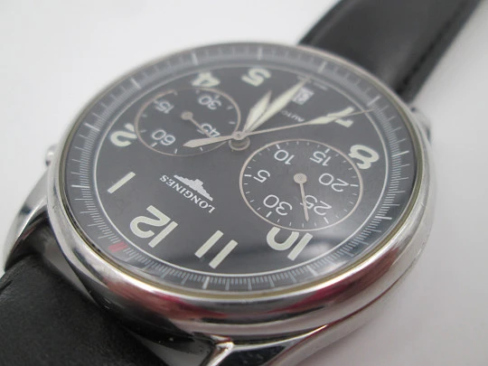 Longines Avigation Special Series chronograph. Steel. 2005's. Automatic