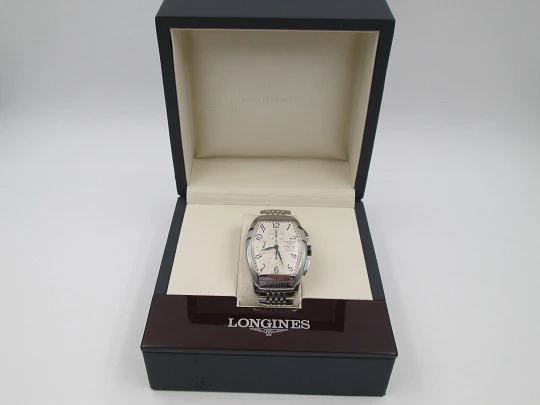 Longines Evidenza XL men's chronograph. Automatic. Stainless steel. Swiss made