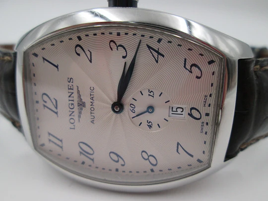 Longines Evidenza. Stainless steel. Automatic. Strap. Circa 2005
