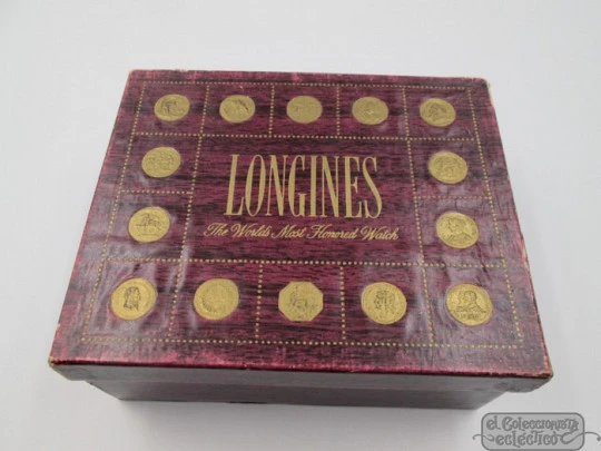 Longines Flagship. 18k yellow gold. 1950's. Strap. Box. Manual wind