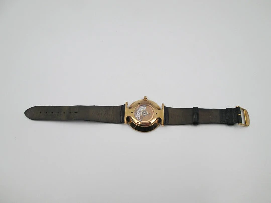 Longines La Grande Classique automatic dress watch. Steel and gold PVD coating. Swiss