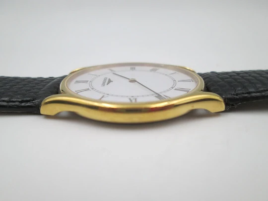 Longines La Grande Classique unisex dress watch. Gold plated & stainless steel. Quartz
