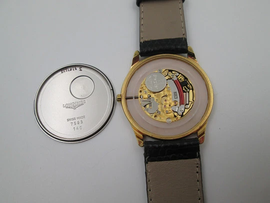 Longines La Grande Classique unisex dress watch. Gold plated & stainless steel. Quartz