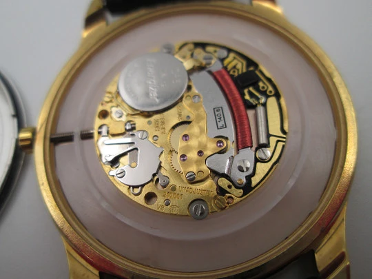 Longines La Grande Classique unisex dress watch. Gold plated & stainless steel. Quartz
