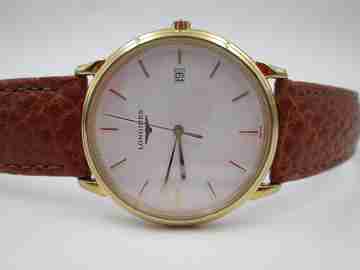 Longines Les Grandes Classiques. Acero y chapado oro. Cuarzo. Unisex. Calendario