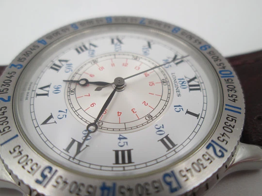 Longines Lindbergh Hour Angle. Acero inoxidable. Automático. Estuche. 2010