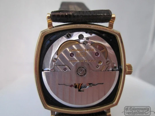 Longines. Acero / chapado oro 20 micras. Cuadrado. Automático. 1970