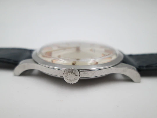 Longines. Acero inoxidable. Cuerda manual. Segundero. 1960. Suiza Longines. Acero inoxidable. Cuerda manual. Segundero. 1960. Suiza