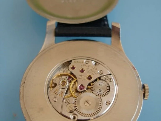 Longines. Acero inoxidable. Cuerda manual. Segundero. 1960. Suiza Longines. Acero inoxidable. Cuerda manual. Segundero. 1960. Suiza