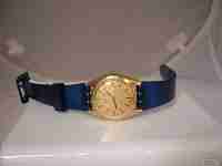 Longines. Chapado en oro y fondo acero. Suiza. 17 gemas. Años 70