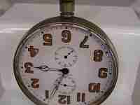 Longines. Metal niquelado. 1930. Remontoir. Reloj consola coche