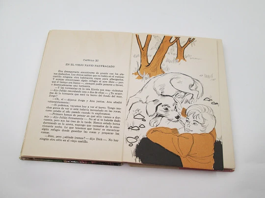 Los cinco se escapan. Enid Blyton. Libro ilustrado. Editorial Juventud, 1971