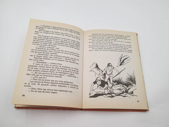 Los Hollister y el misterio del caballo fantasma. Jerry West. Libro ilustrado. 1989