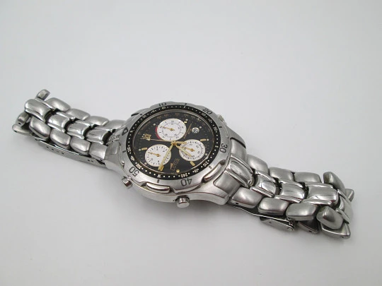 Lotus WR 100 chronograph. Stainless steel. Quartz. Alarm. Bracelet. 1990's