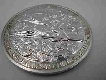 Lucayas Islands / V Centennial Discovery America. Pure silver. Prieto