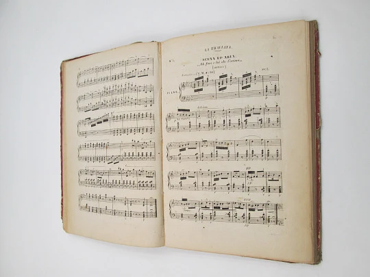 Lucia di Lamermoor opera in three acts. Gaetano Donizetti. 144 pages. 19th century
