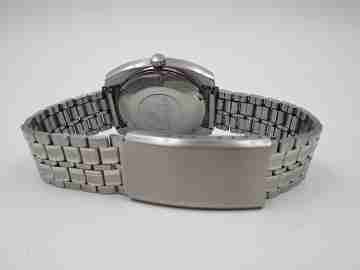 Luxor Tiros. Acero inoxidable. Automático. Brazalete. Día y fecha. 1970. Suiza